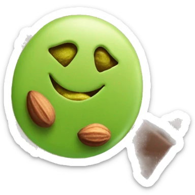 A bar of Dubai chocolate filled with Green pistachio cream sticker