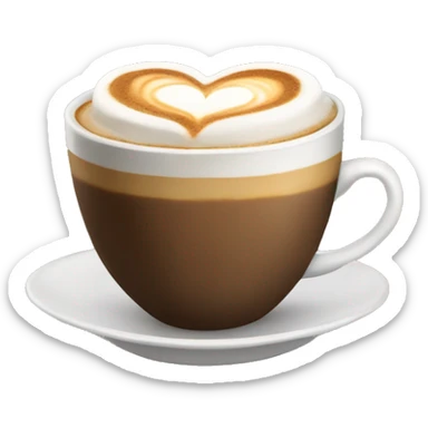 cappucino heart emoji sticker