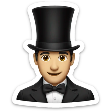 Jonathan Bailey top hat sticker