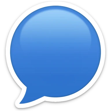 white facebook messenger sticker