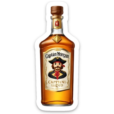 Bouteille de Captain Morgan sticker
