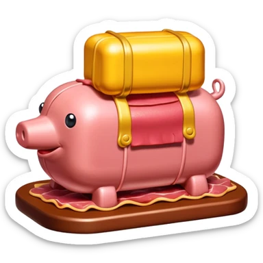  paris art city SPAM meat jeff koons style sculpture arty landscape  sticker