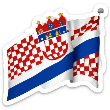 Flag of the Croatian Republic of Herzeg-Bosnia sticker