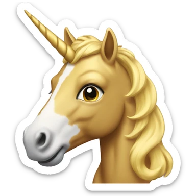 golden uniorn sticker