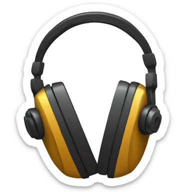 A lock with headphones on it sticker