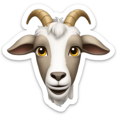 a goat that is 21 sticker