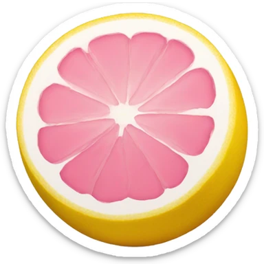 Pink lemon sticker
