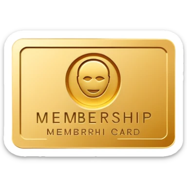 membership card logo minimal sticker