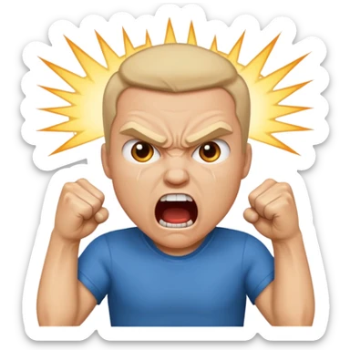 Personne qui fait un fuck sticker