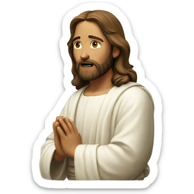 jesus christ pray sticker