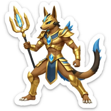 Electrike-Anubis-Lucario-Zeraora-fusion (full body) sticker