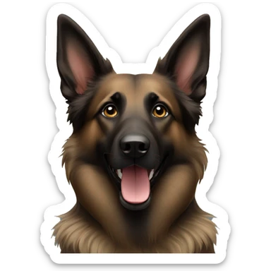 Belgian shepherd dog sticker