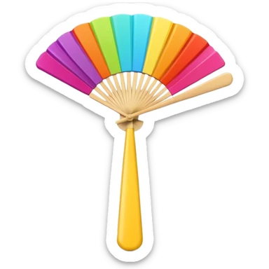 3D fan colour swatch sticker