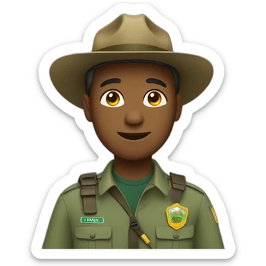 park ranger with autism sticker