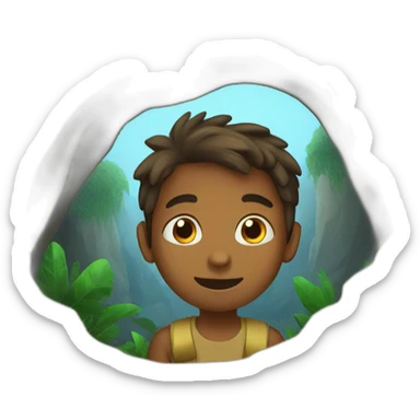 Kids in a cave sticker