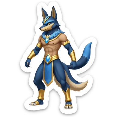 Lucario-Anubis-fusion full body sticker