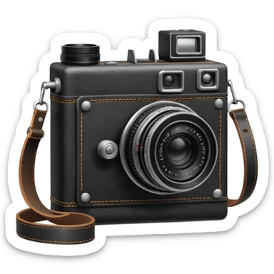 book and camera sticker