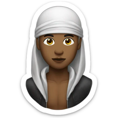Durag noir seul sticker