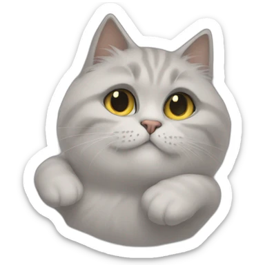 Chat dans des bras sticker