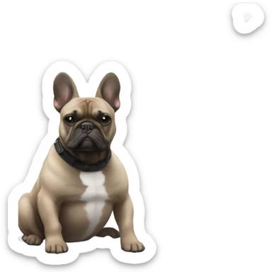 Black G wagon with french bulldog sticker