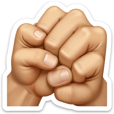 fist bump sticker