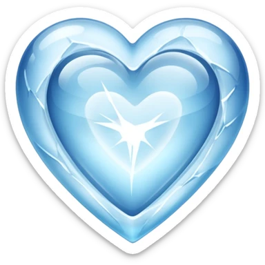 Corazón de hielo sticker