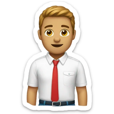 change the shirt colour to red sticker