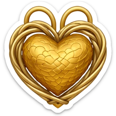 friendship themed heart sticker