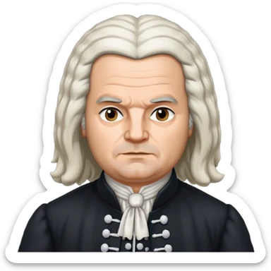 johann sebastian bach german sticker
