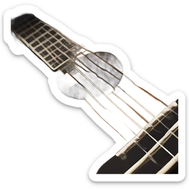 mahogany acoustic guitar sticker