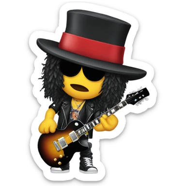 Slash from Guns N’ Roses sticker