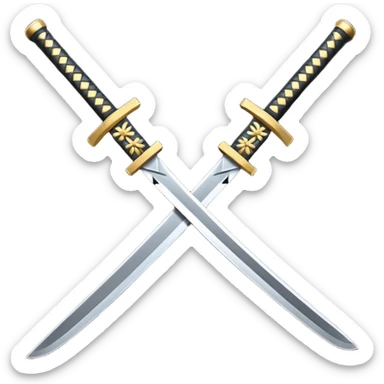 una katana negra completamente como envuelta de oscuridad sticker