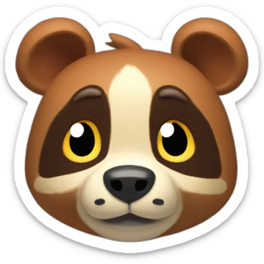 tom nook from animal crossing sticker