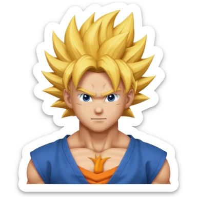 Supersayn goku sticker