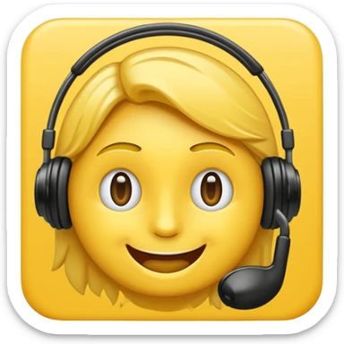 un emoji qui écoute de la musique avec un sourire discret  sticker