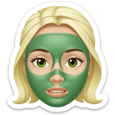 Skincare mask sticker