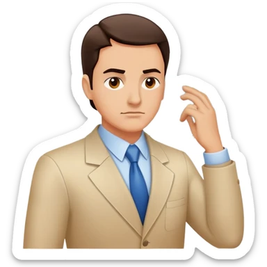 trader sweating while watching stock charts, color #0BD794 sticker