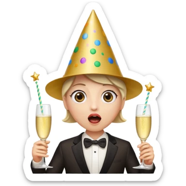 emoji sorprendida evento sticker