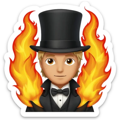 Sabo l'empereur des flammes de one piece sticker