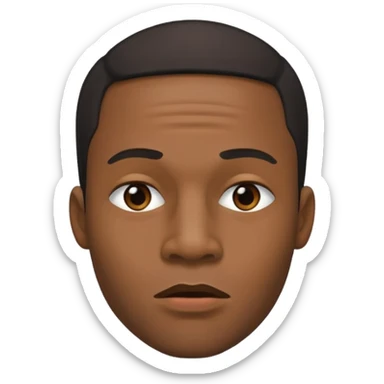 Mewing black man  sticker