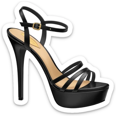 platform heel sandal, stiletto sticker