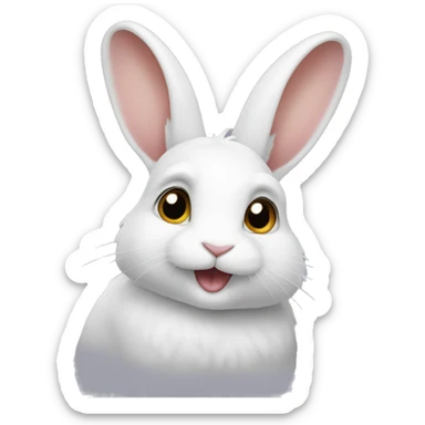 Hotot rabbit sticker