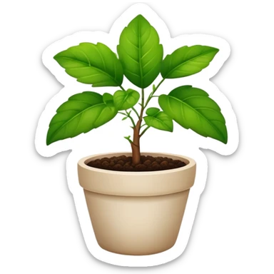 potted plant sticker