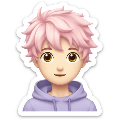 Cute Anime Pastel Boy sticker