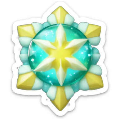 Pokemon Jirachi Badge Winter Slowflake GiftBox 2023 sticker