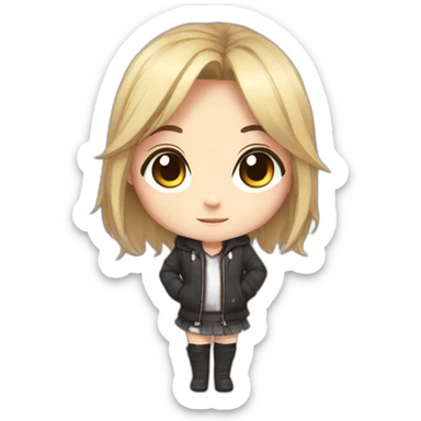 anime chibi girl sticker