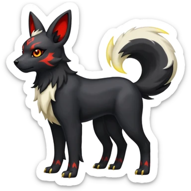  Absol-Houndour-Umbreon-fusion (full body) sticker