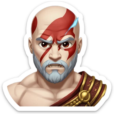 Kratos saying zeus your son has returned sticker