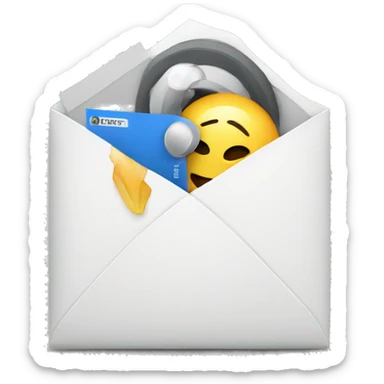 email being sent out sticker