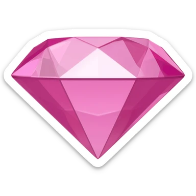 Pink diamond sticker